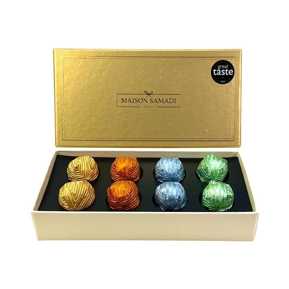 Luxury Assorted Chocolate Truffles Gift Box, 8 pcs