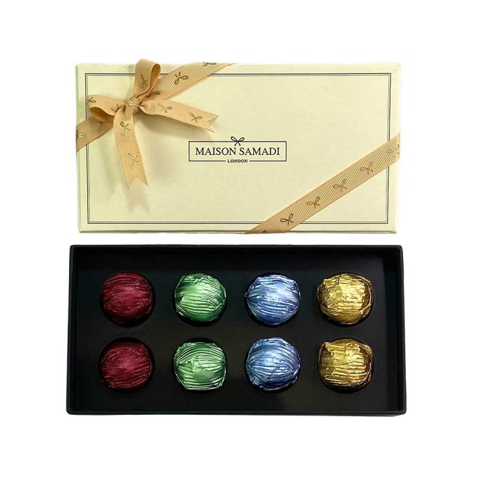 Luxury Assorted Chocolate Truffles Gift Box, 8 Pieces