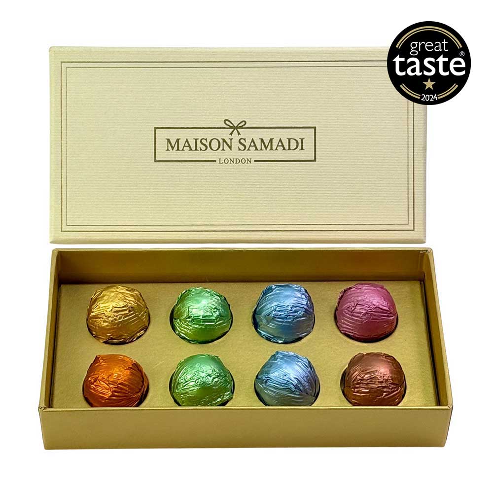 Luxury Assorted Chocolate Truffles Gift Box, 8 pcs