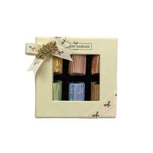 Assorted Milk & Dark Chocolate Gift Box, 6 Pieces