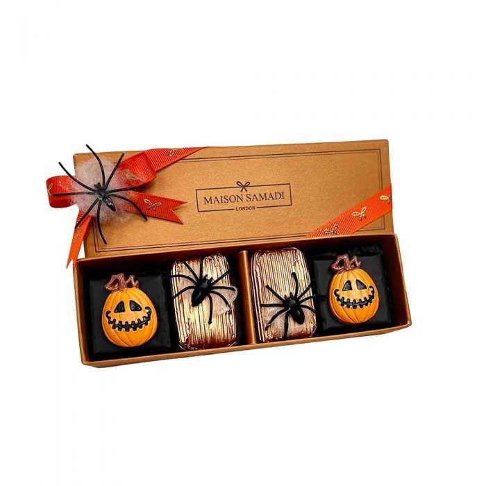 Assorted Chocolate Covered Biscuits Gift Box, 4 Pieces