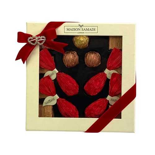 Valentine's Day Assorted Signature Chocolate & Truffles Gift Box, 15 Pieces