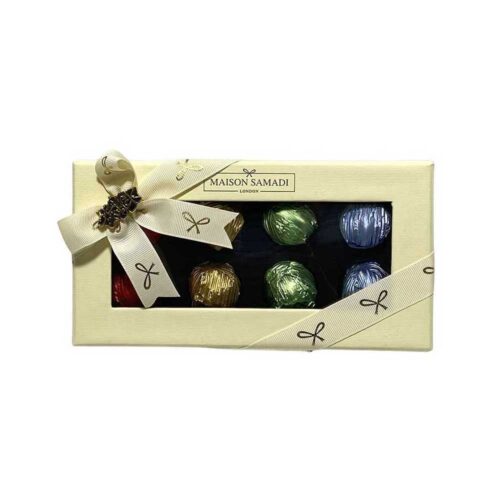 Luxury Assorted Chocolate Truffles Gift Box, 8 pcs