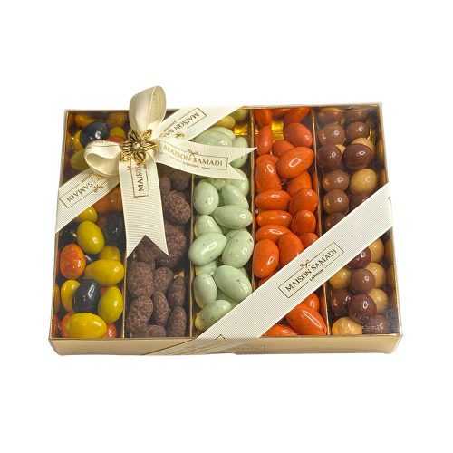 Assorted Chocolate Coated Almonds Gift Box, Large Ramadan