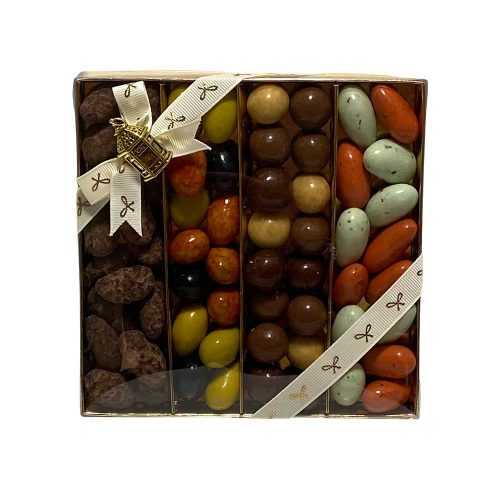 Assorted Chocolate Coated Almonds Gift Box, Medium