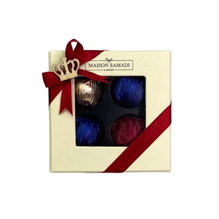 Luxury Assorted Chocolate Truffles Gift Box, 4 pcs Ramadan