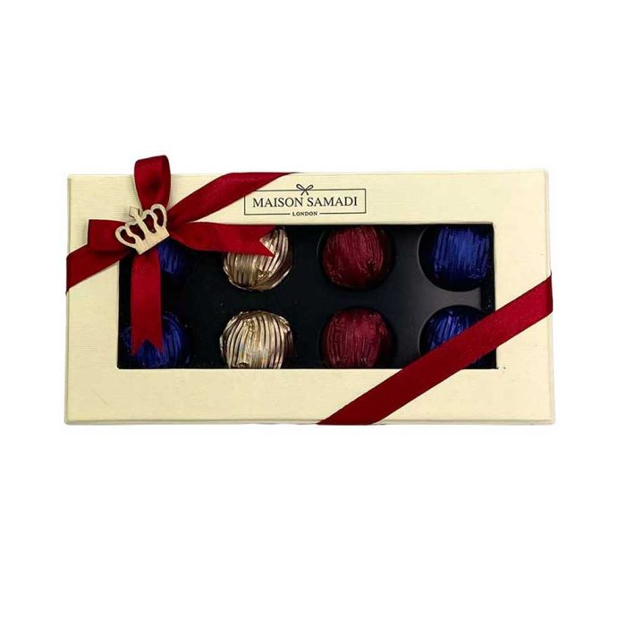 Luxury Assorted Chocolate Truffles Gift Box, 8 pcs Ramadan
