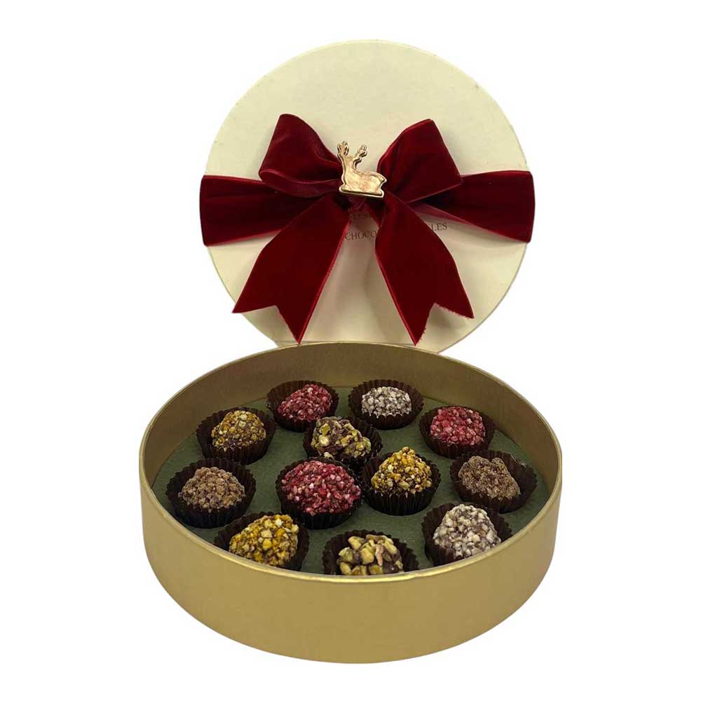 Luxury Assorted Truffles Gift Box, 12 pcs