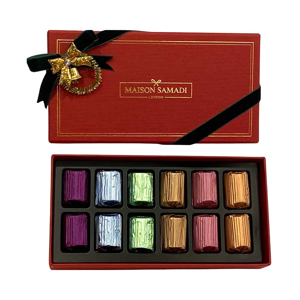 Assorted Signature Chocolates in Christmas Gift Box, 12 pcs
