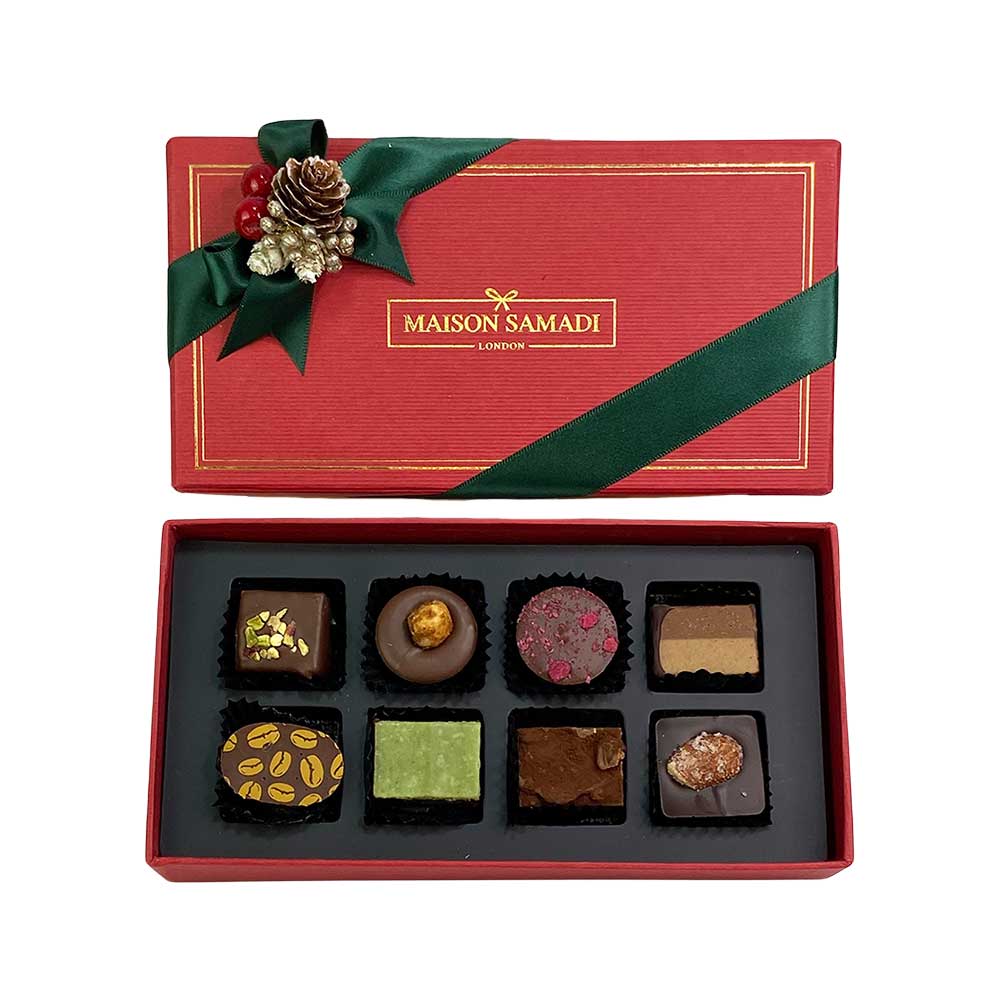 Assorted Couture Chocolate Christmas Gift Box, 8pcs