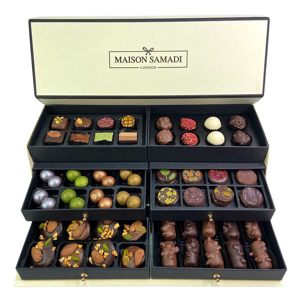 Pyramid Style Luxury Hamper, 6 Drawers
