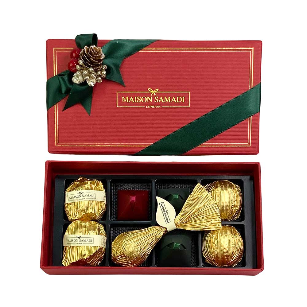 Assorted Signature Chocolate Christmas Gift Box, 8 pcs