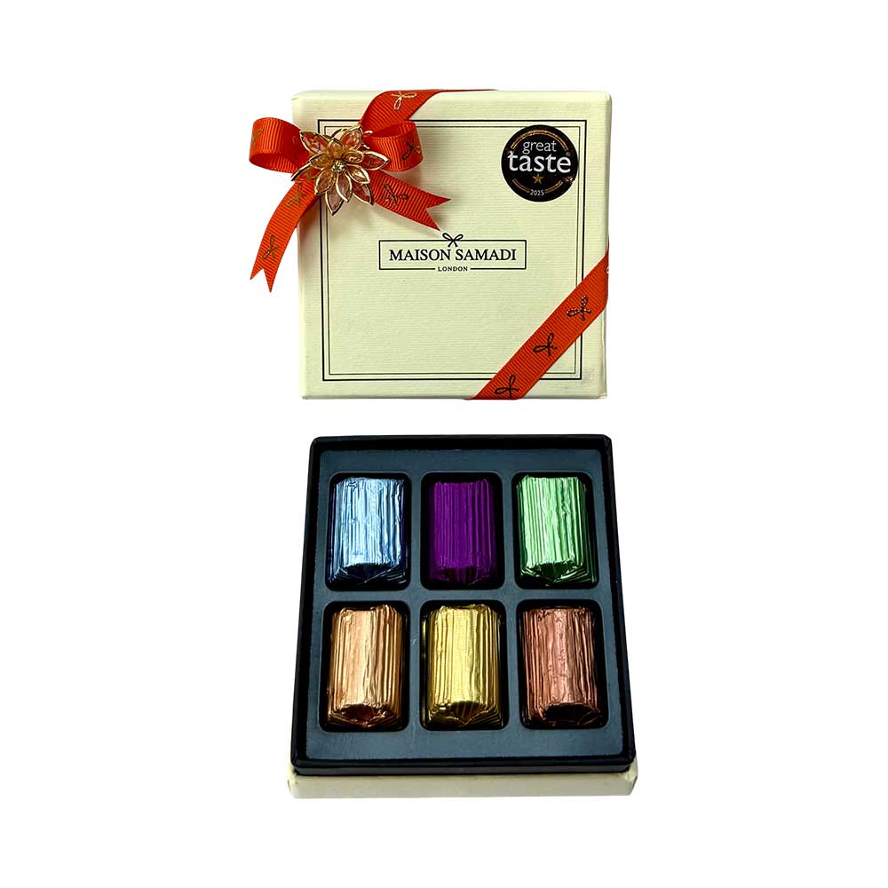 Assorted Milk & Dark Chocolate Diwali Gift Box, 6 pcs
