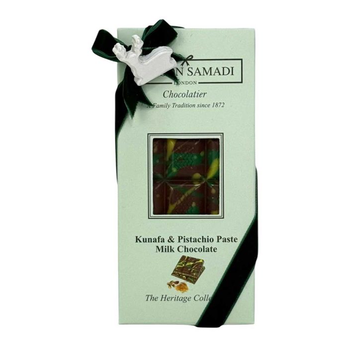 Kunafa (Knafeh) & Pistachio Dubai Viral Milk Chocolate bar, 110 g- Christmas