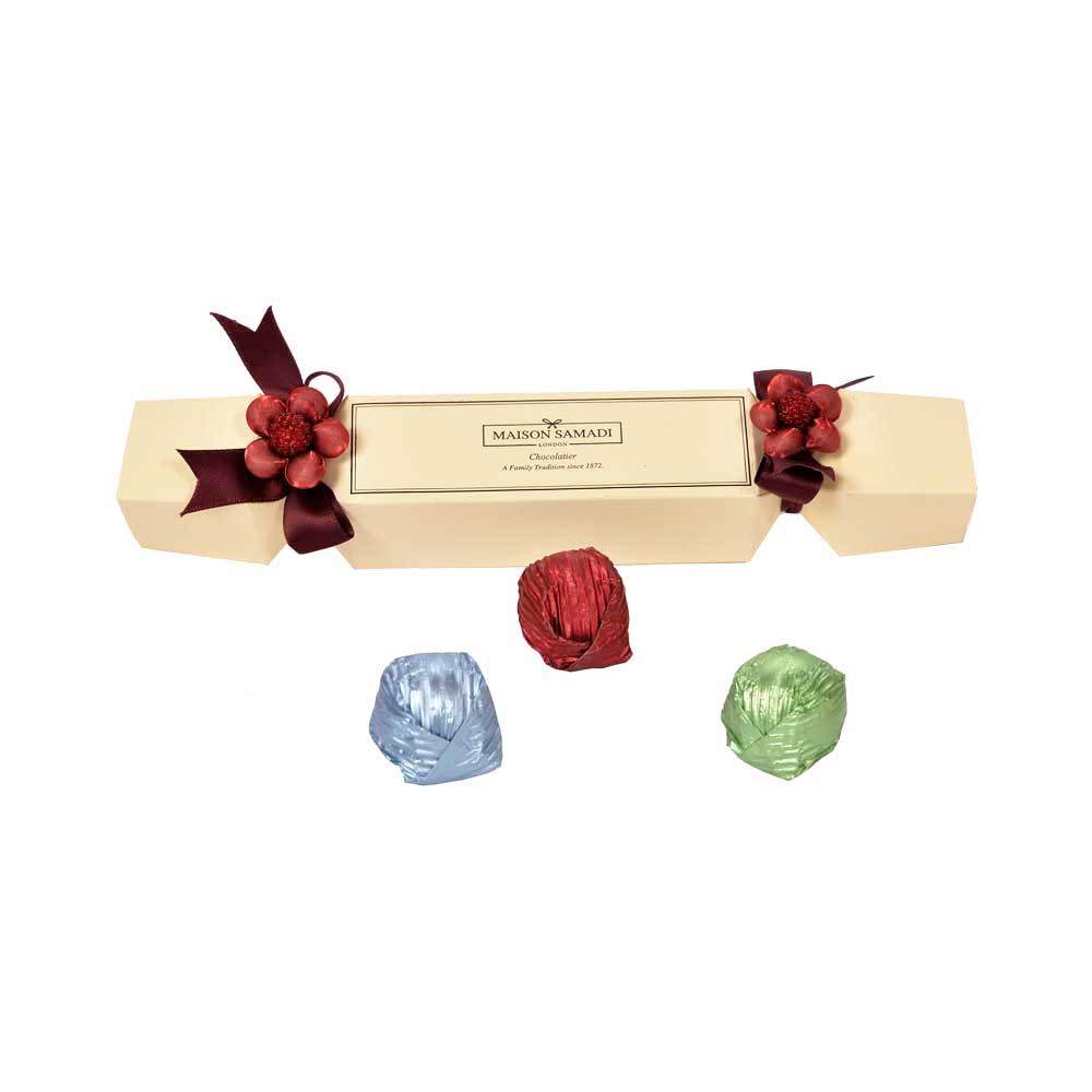 One Christmas Cracker with Chocolate Truffles, 3 pcs