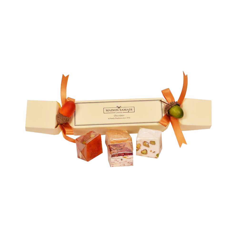One Christmas Cracker with Nougat, 3 pcs