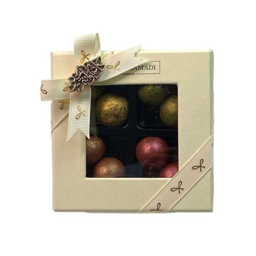 Assorted Ganache Chocolate Truffles Gift Box, 8 pcs