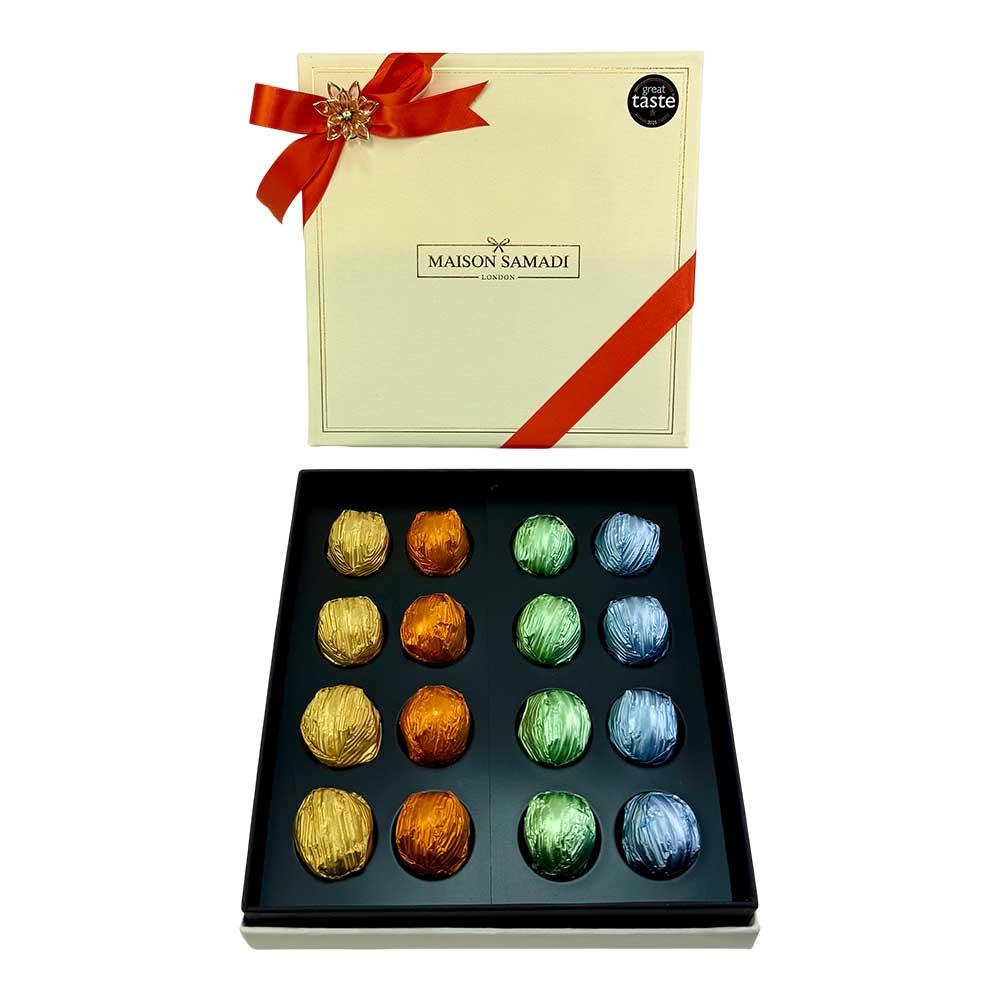 Luxury Assorted Chocolate Truffles Gift Box, 16 pcs, Diwali