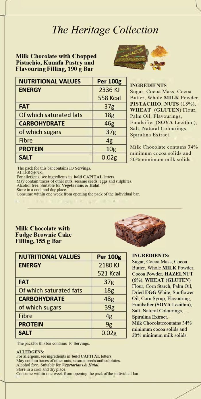 Dubai Viral Style Chocolate Bars Collection Gift Box, 4 Bars, 700 g - Image 11