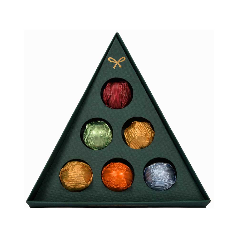 Luxury Chocolate Christmas Tree Gift Box, 6pc