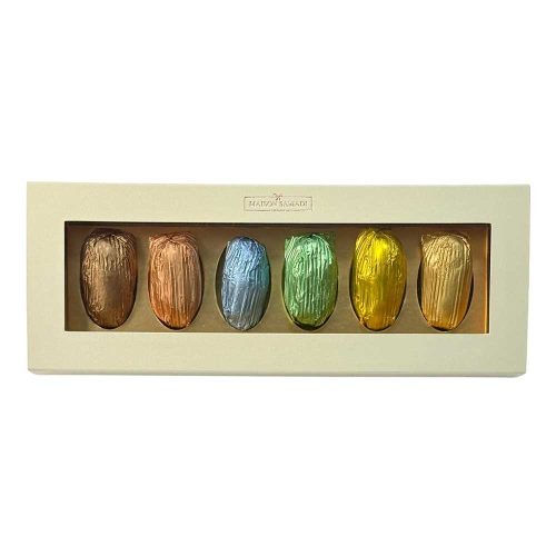 Assorted Chocolate Coated Stuffed Dates, 6 pc