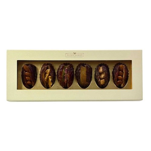 Assorted Stuffed Madjoul Dates Gift Box, 6 pcs