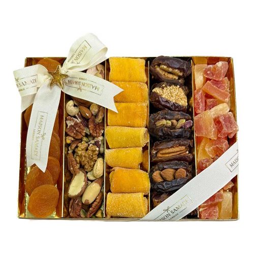 Assorted Dried Fruit, Raw Nuts & Stuffed Dates in Gift Box, 450g