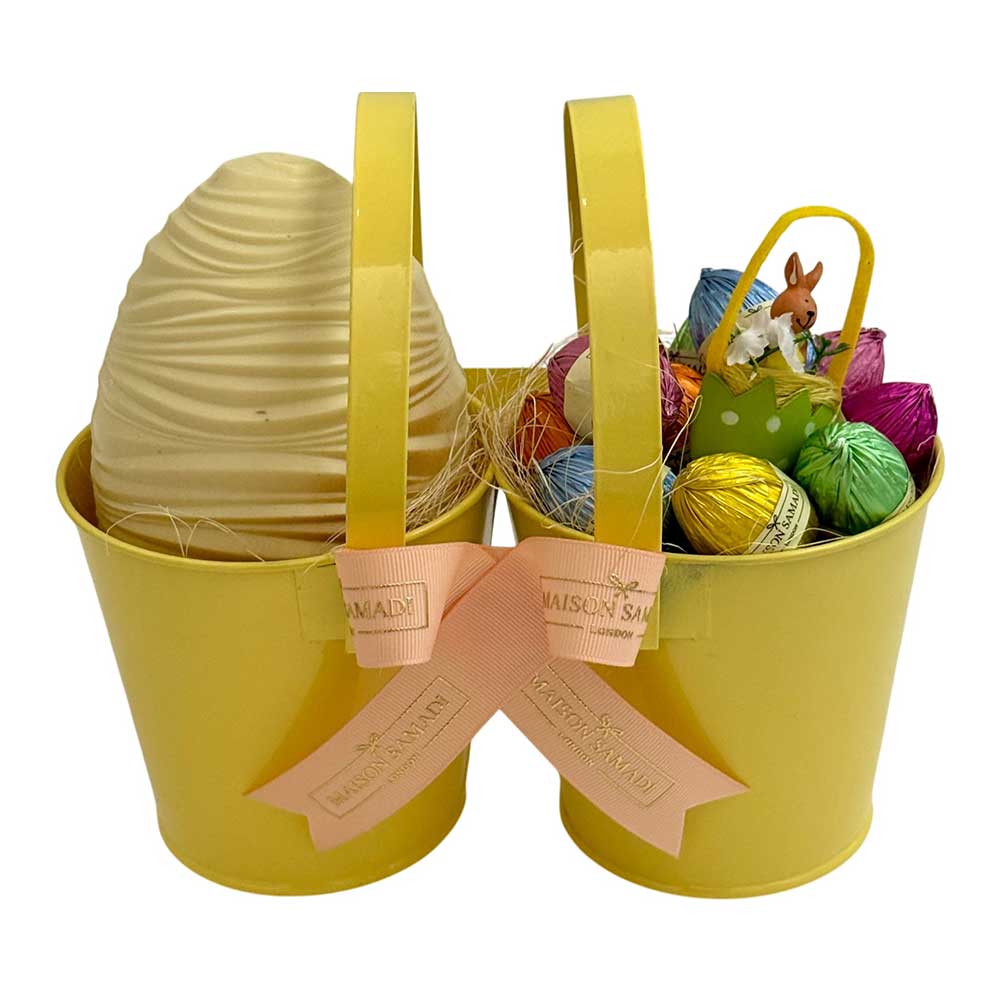 Easter Chocolate Eggs in Double Bucket