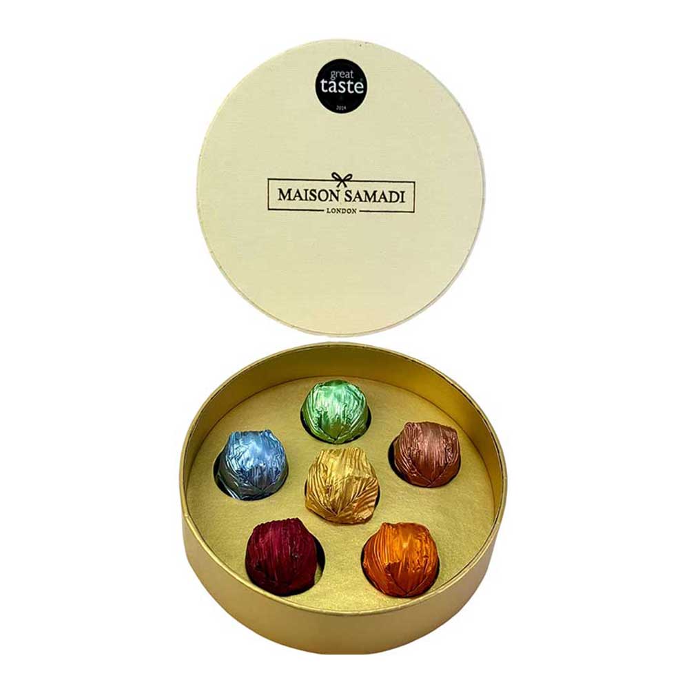 Luxury Assorted Chocolate Truffles Gift Box, 6 pcs