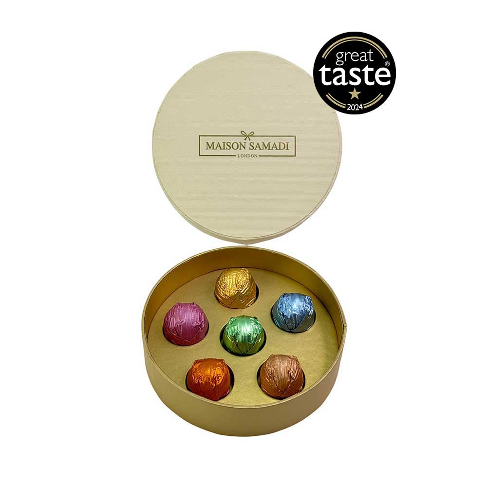 Luxury Assorted Chocolate Truffles Gift Box 6 pcs 1