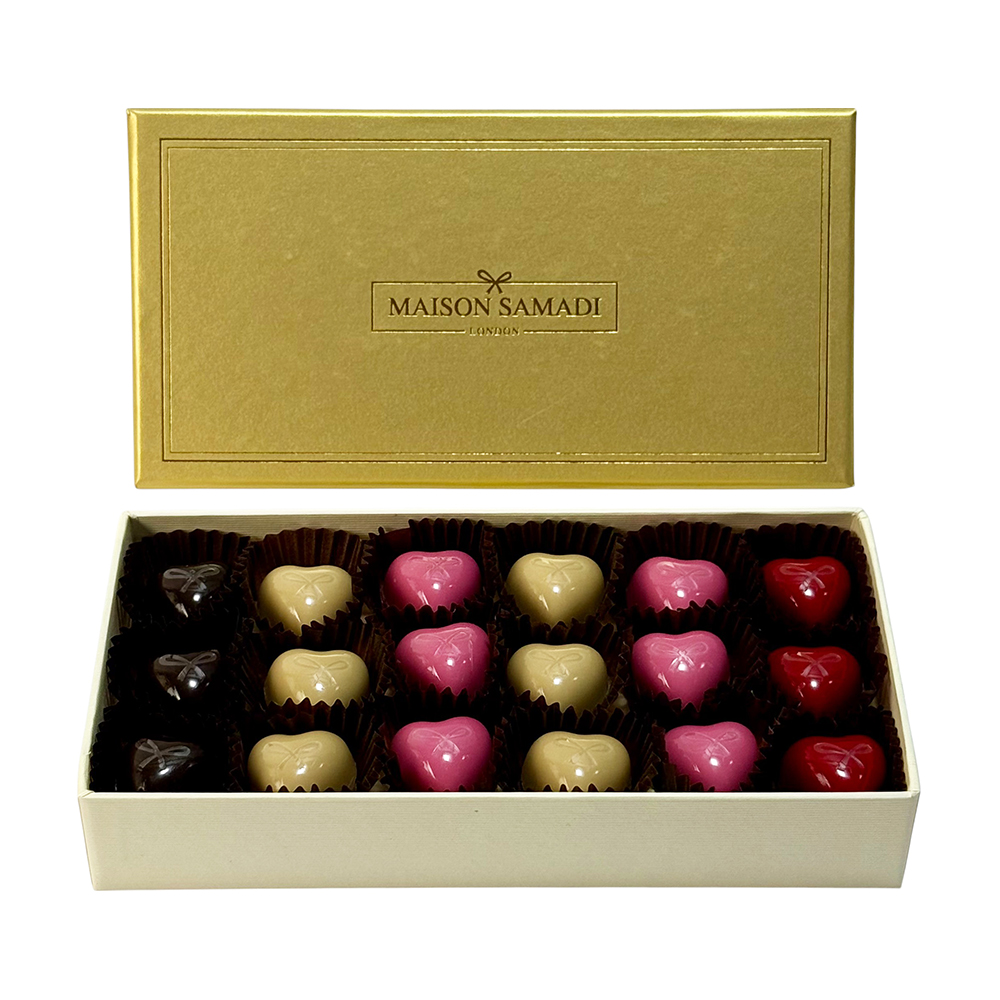 The Chocolate Melting Hearts Gift Box, 15 pcs