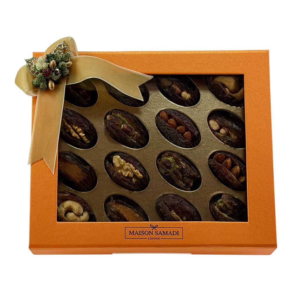 Assorted Stuffed Dates Gift Box, 16 pc
