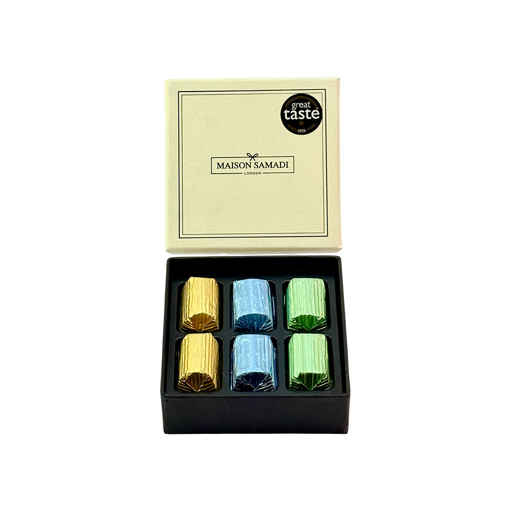 Assorted Milk & Dark Chocolate Gift Box, 6 pcs