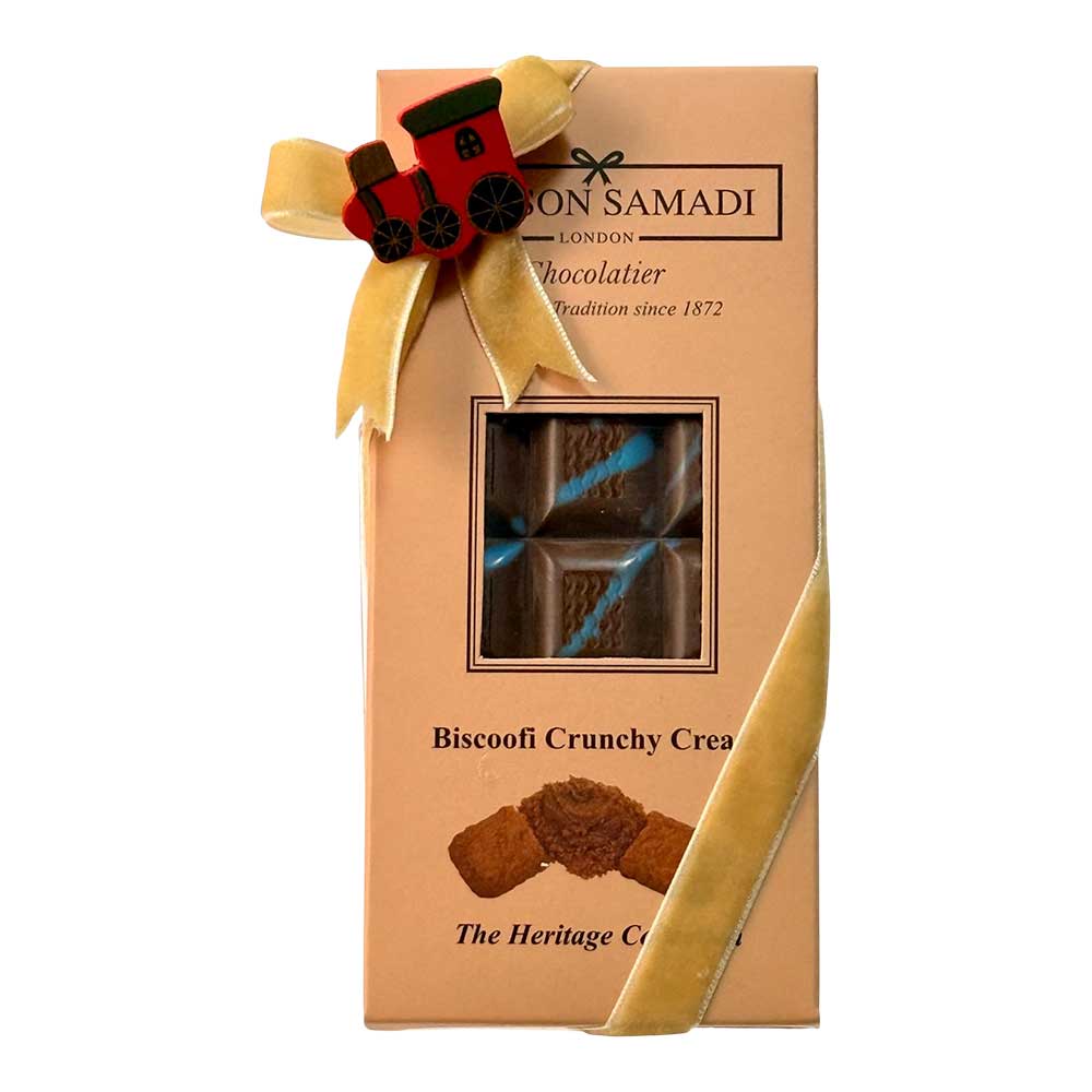 Biscoofi Crunchy Cream Dubai Viral Style Milk Chocolate Bar, 110 g