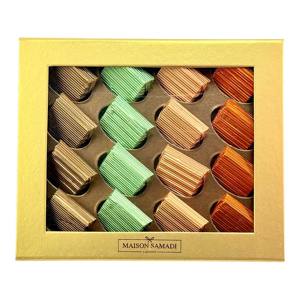 Dubai Viral Style Chocolate Bites, Kunafa, Pistachio & Biscoofi, 16 pcs