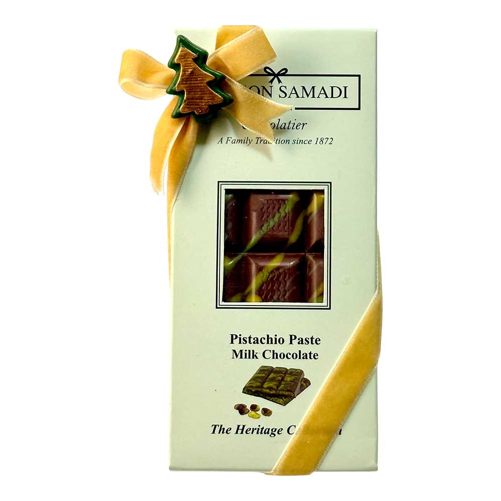 Pistachio Paste Christmas Dubai Viral Milk Chocolate Bar, 110 g