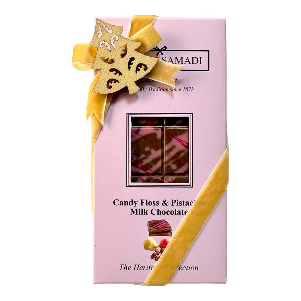 Candy Floss & Pistachio Cream Dubai Viral Style Milk Chocolate Bar, 150 g