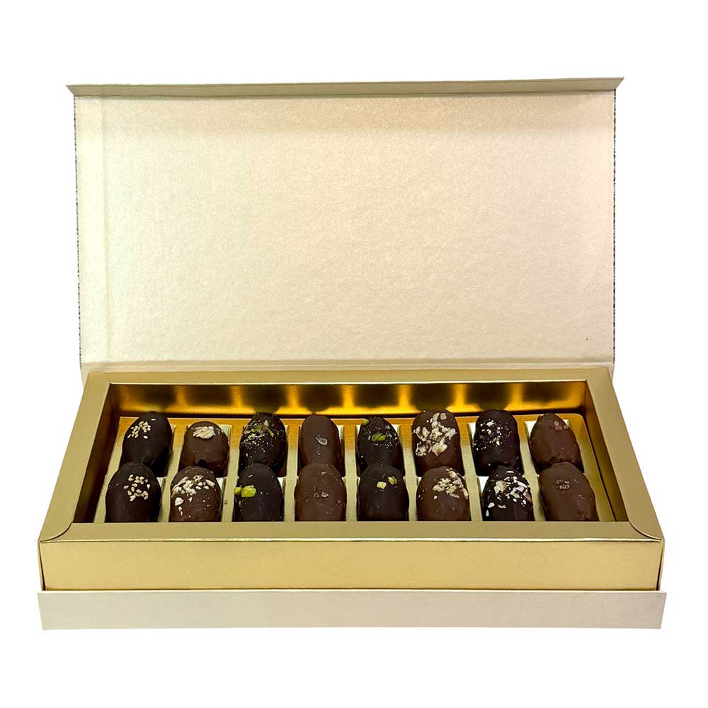 Medjoul Chocolate Date Arcade Gift Box, 16 pcs