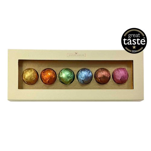 Luxury Assorted Chocolate Truffles Gift Box, 6 pcs