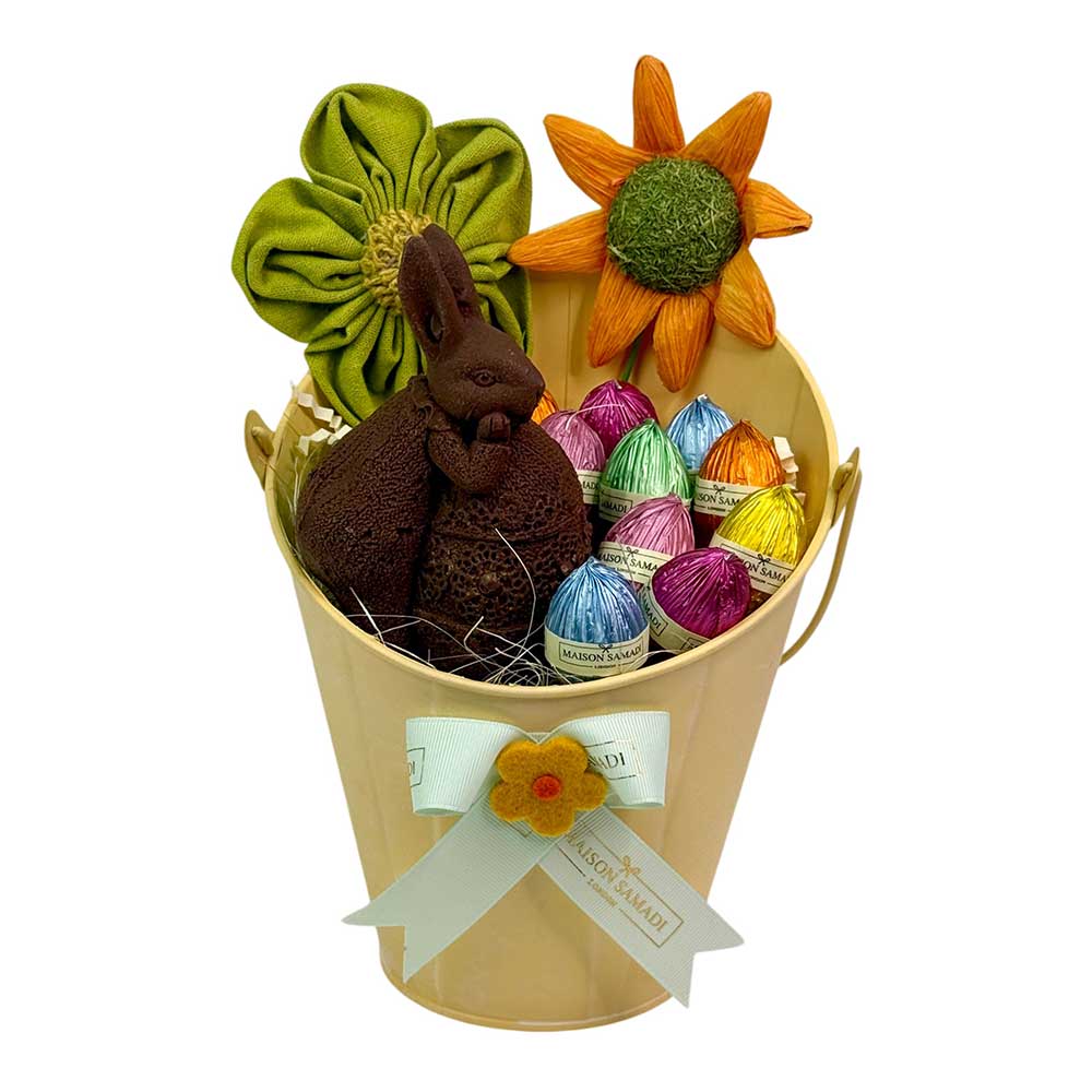 Bunny Bloom Easter Gift Bucket