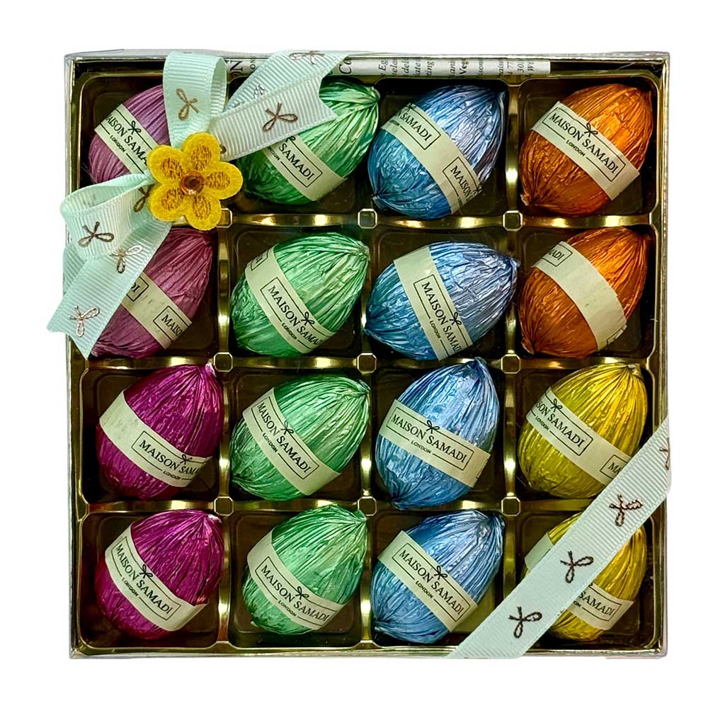 Assorted Easter Chocolate Eggs Gift Box, 16 pcs