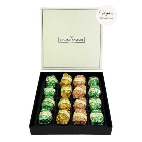 Vegan Chocolate Coated Rocher Gift Box, 16 pcs