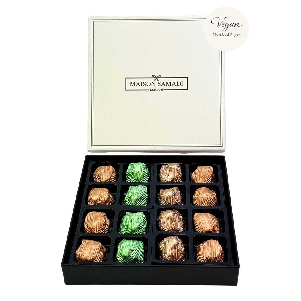 Vegan Chocolate Coated Rocher Gift Box, 16 pcs