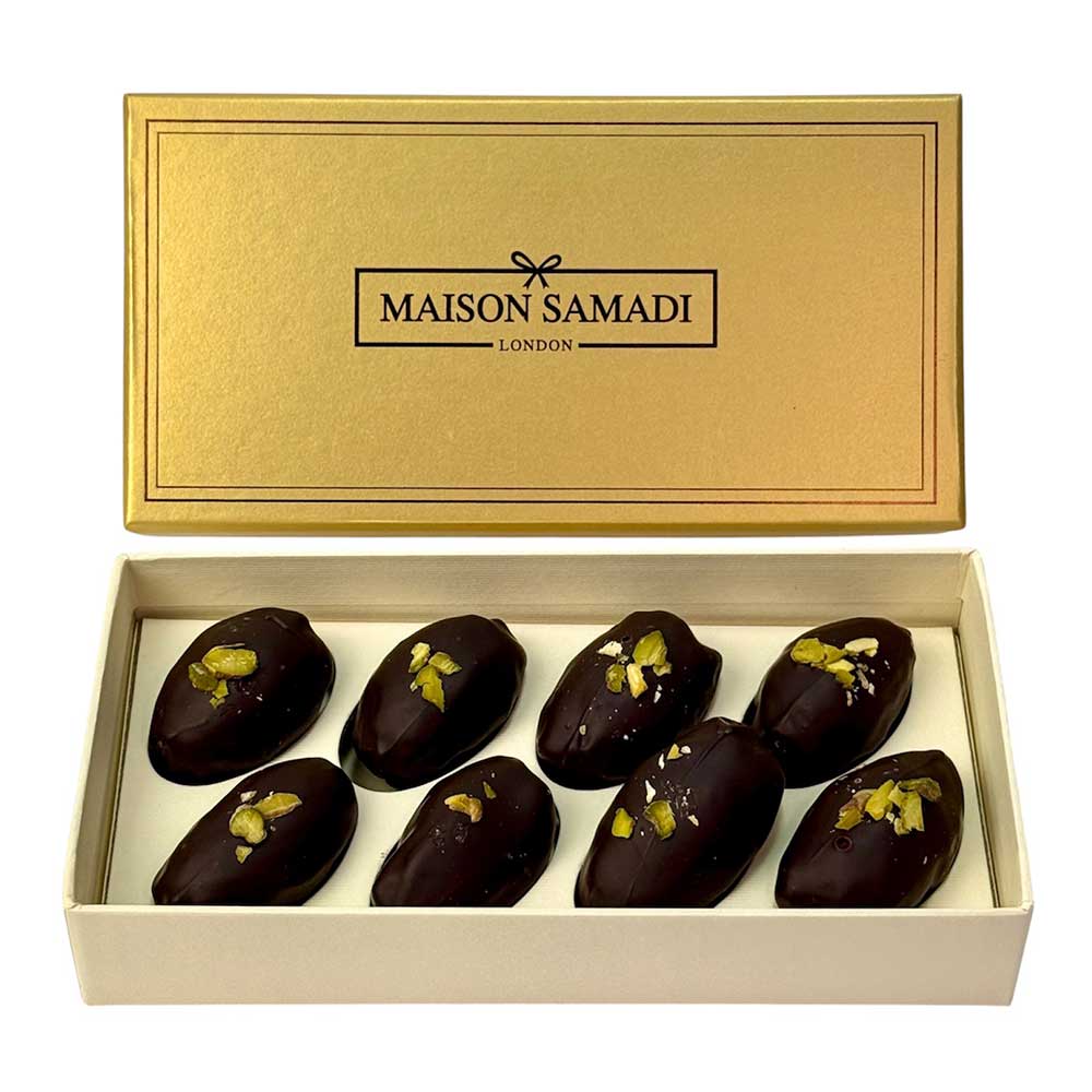 Chocolate Medjool Dates, 8 pcs